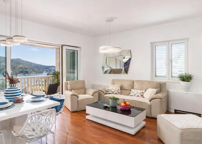 Апартаменты Seaview With Free Garage Parking 2 Min To Near Dubrovnik *